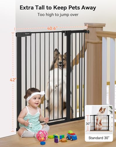 42" Extra Tall Baby Gate for Stairs Doorways