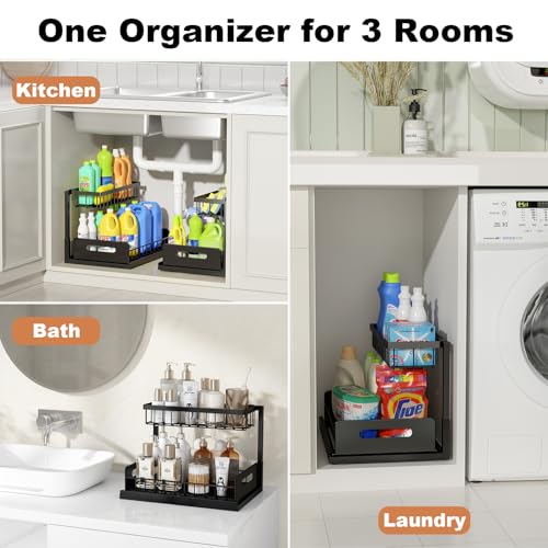 Metal Under Sink Organizer Shelf