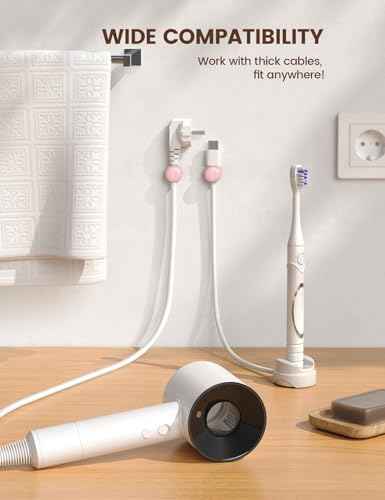 Rotatable Desk Cord Organizer Cable Management Holder Clips
