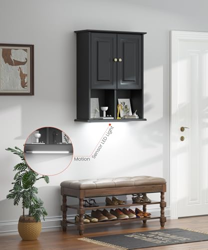 Bathroom Wall Cabinet with Motion Sensor Light
