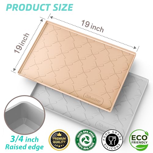 Waterproof Under Sink Mat Silicone Kitchen Cabinet Liner