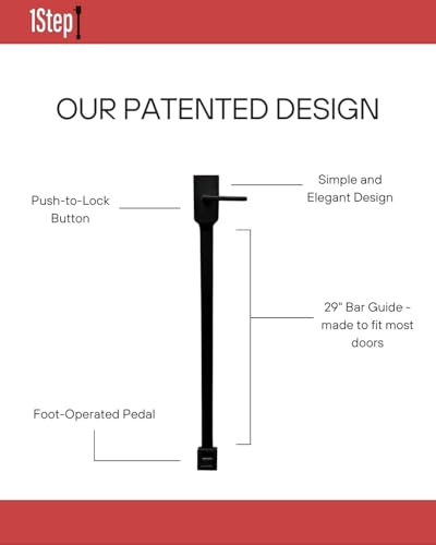 1Step Foot Operated Door Opener for Latched Doors