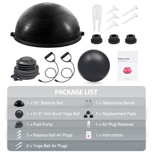 23in. Balance Ball with 55cm Yoga Ball