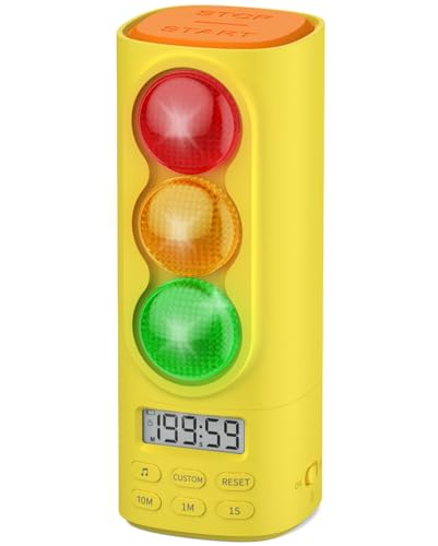 Traffic Light Visual Timer&ADHD Tool for Kids Adults Display Volume Adjustment