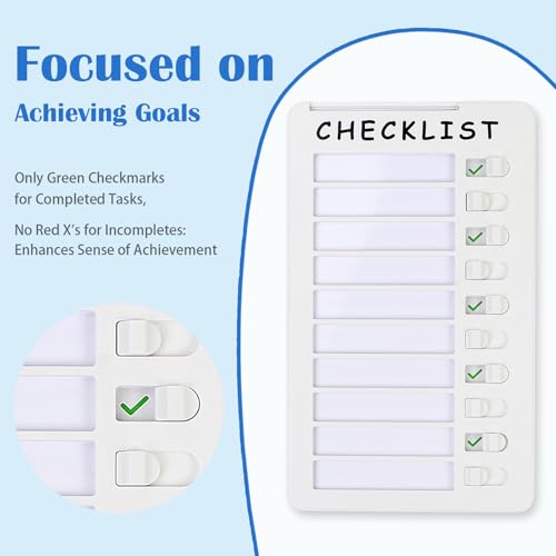 Senhwal Dry Erase Checklist Board