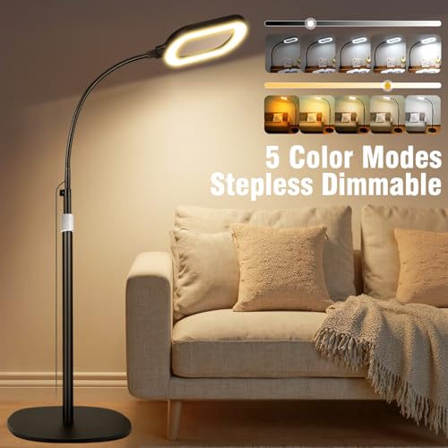 Gooseneck Magnifying Floor Lamp