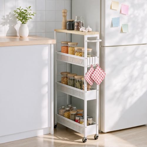 Slim Rolling Utility Cart