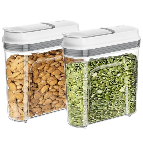 Abs Ms Silicone Airtight Cereal Dispenser Set Snap Cube Food Storage Container