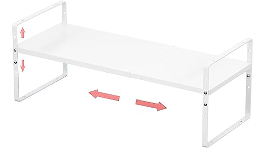 Expandable Stackable Spice Rack Cabinet Shelf Organizer in Cabinets Shelves Kitchen Cupboard Organization Stack up Racks Pantry Countertop Storage