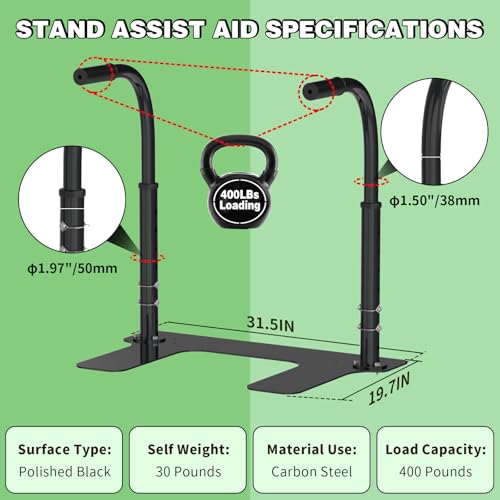 Oval Double Pipes Couch Stand Assist