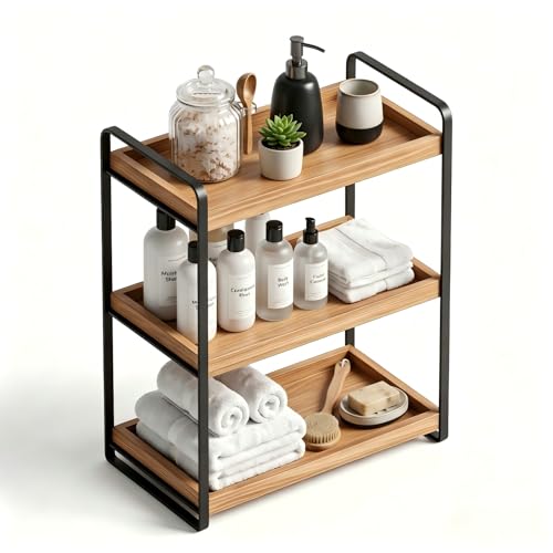 Bathroom Counter Organizer with Basket