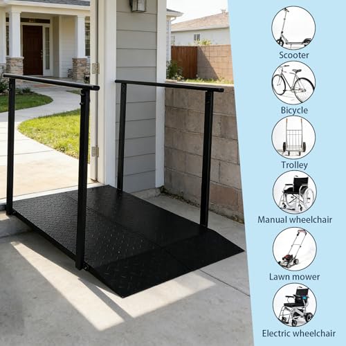 Wheelchair Ramp with Handrails