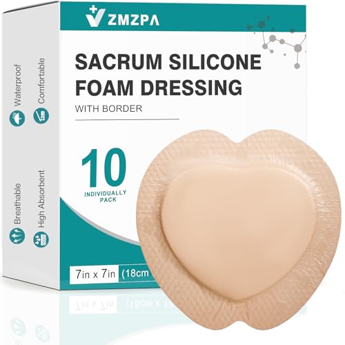 Silicone Foam Dressing with Border for Sacrum