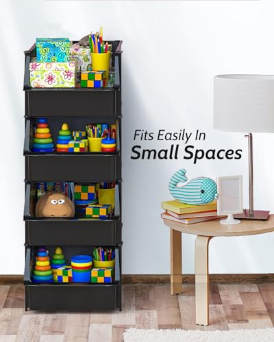 Stackable Storage Bins Open Front for Pantry Storage
