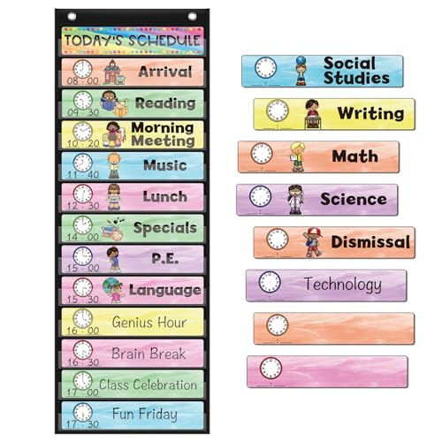 Daily Schedule Pocket Chart for Toddlers