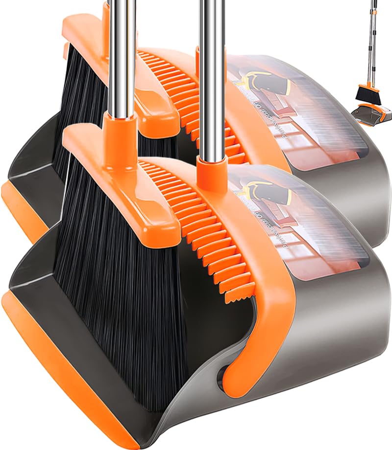 Brooms with Dustpan Combo Set