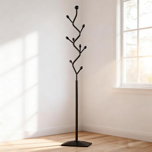 Tree shaped coat rack stand