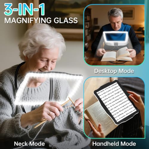 Large 10X Magnifying Glass with Light