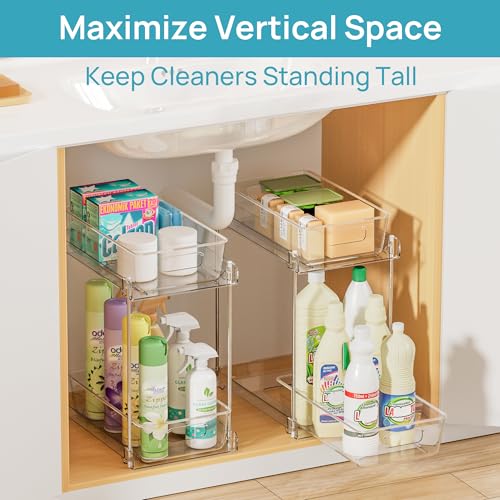 4 Pack Bathroom Organizer