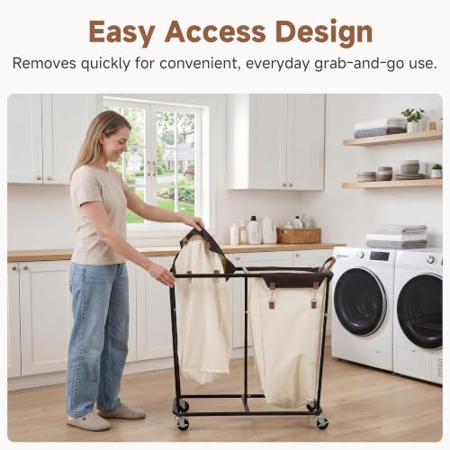 390L Extra Large Lanudry Hamper with Wheels