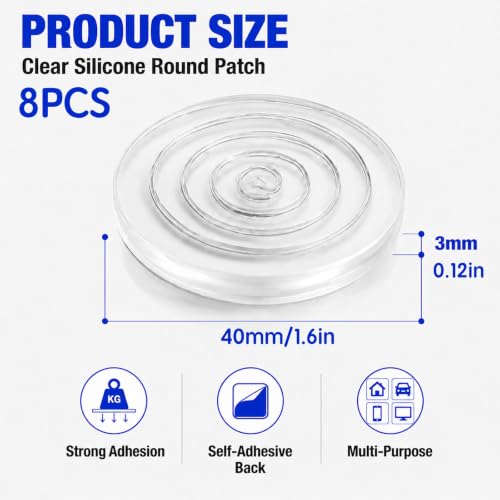 Clear Silicone Furniture Pads Cabinet Bumpers Wall Protection