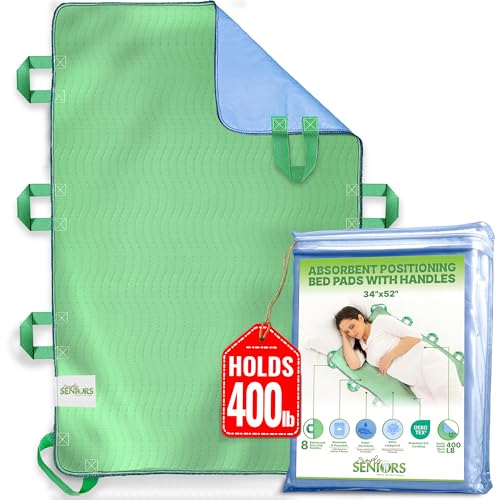 Reusable Positioning Bed Pad with 8 Handles