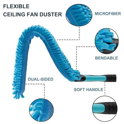 High Ceiling Fan Duster with Extension Pole