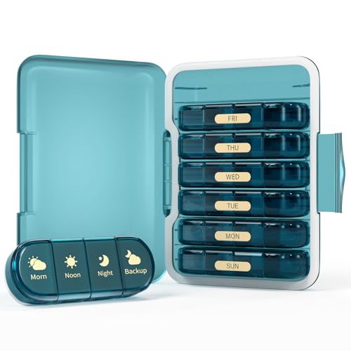Weekly Pill Organizer 2 & 3 & 4 Times a Day