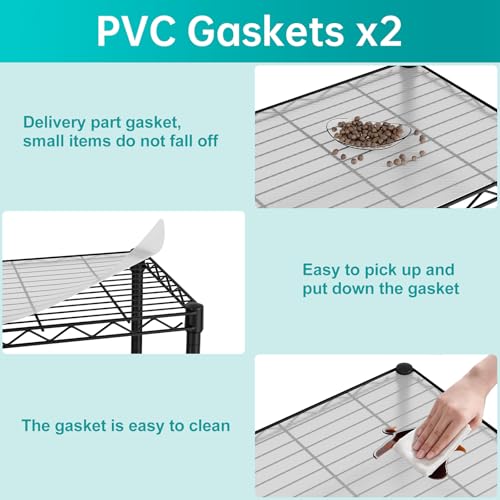 Metal Shelves Wire Shelving Storage Standing Adjustable Shelf Unit