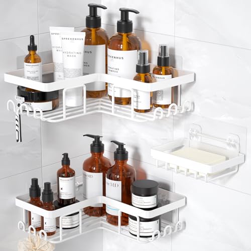 Corner Adhesive Shower Caddy