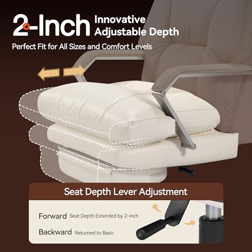 M76 160° Reclining Executive Office Chair with Footrest