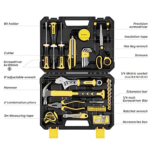 Tool Set with Molded Storage Case