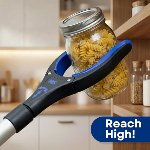 2 Pack 32 Inch Extra Long Grabber Reacher with Rotating Jaw