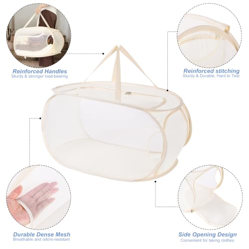 4 Pcs Mesh Popup Laundry Hamper