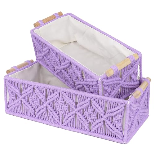 Macrame Storage Baskets Set of 2
