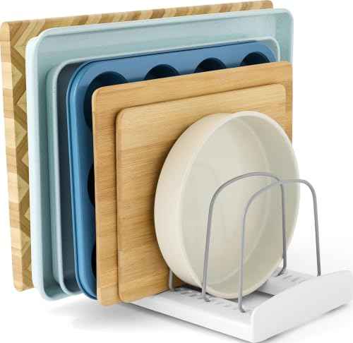 StoreMore Bakeware Rack with Tall Steel Wires