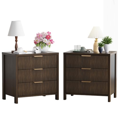 Mid Century Modern Bedside Table with Handles
