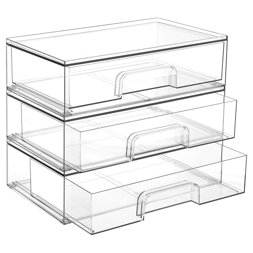 Stackable Storage Drawers Small & Wide & High & Mini
