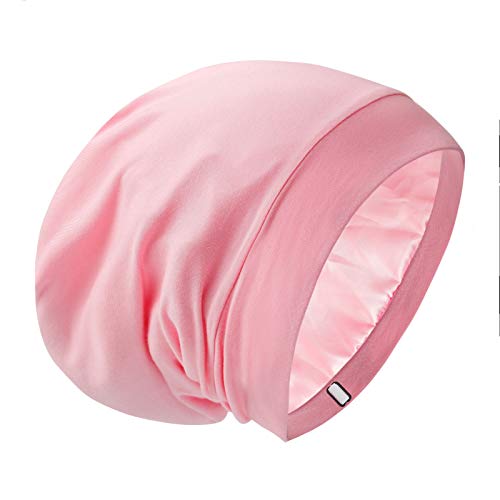 Silk Satin Lined Bonnet Sleep Cap
