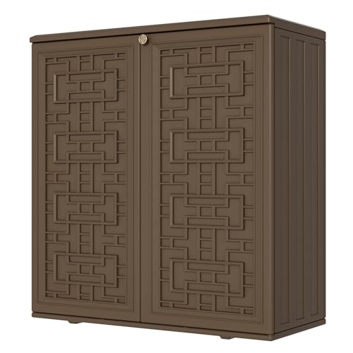 Waterproof Indoor Outdoor Storage Cabinet with Shelf