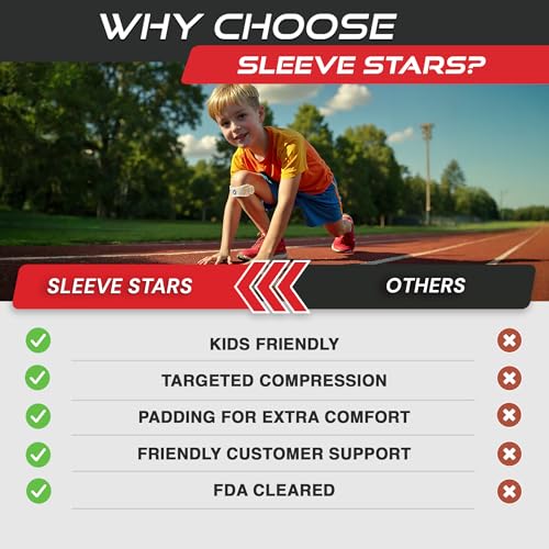 Patellar Tendon Support Strap Swedish Brand for Women & Men Effective Osgood Schlatter Knee Brace Youth & Kids with 3 Adjustable Length fits