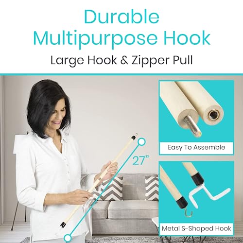 Dressing Stick with Zipper Puller