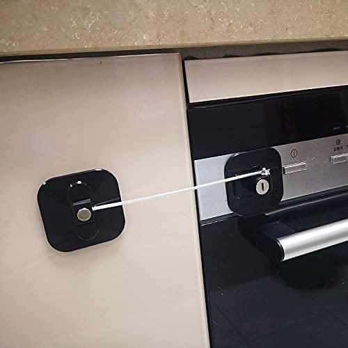 No Drill Cabinet Locks with Key