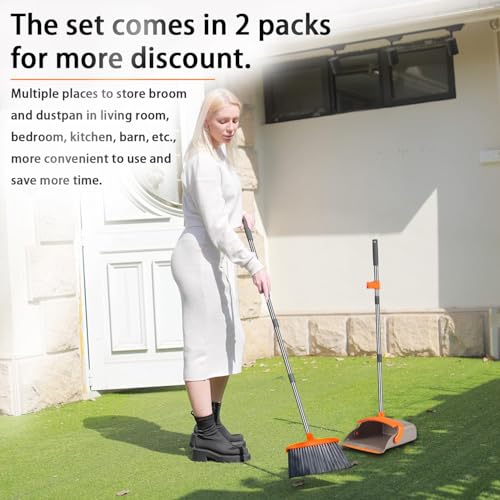 Brooms with Dustpan Combo Set