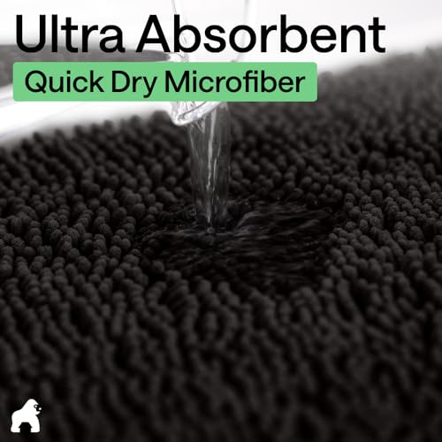 Bath Rug Mat Thick Soft Absorbent Chenille