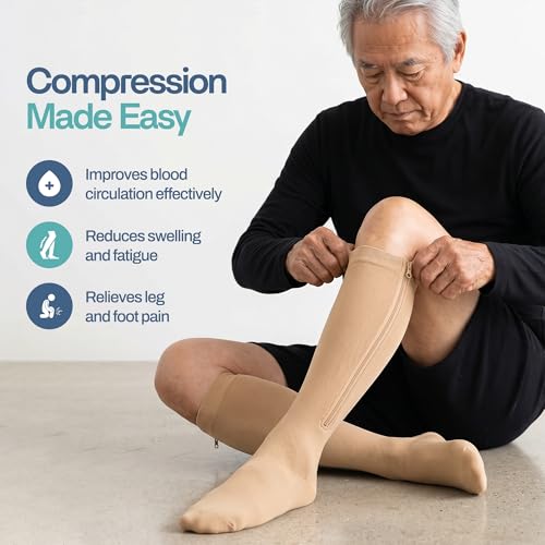 Zipper Compression Socks for Men & Women