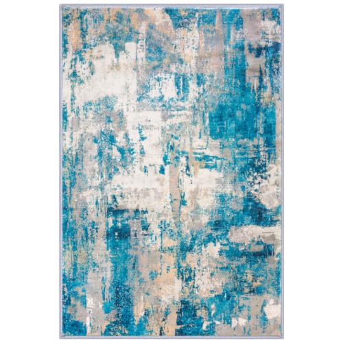 Abstrac Washable Rugs for Entryway