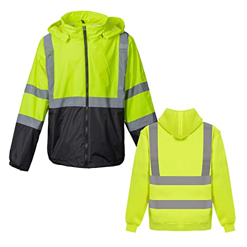 High Visibility Reflective Safety Jacket Reflective Jacket for Men Hi Vis Construction Jackets