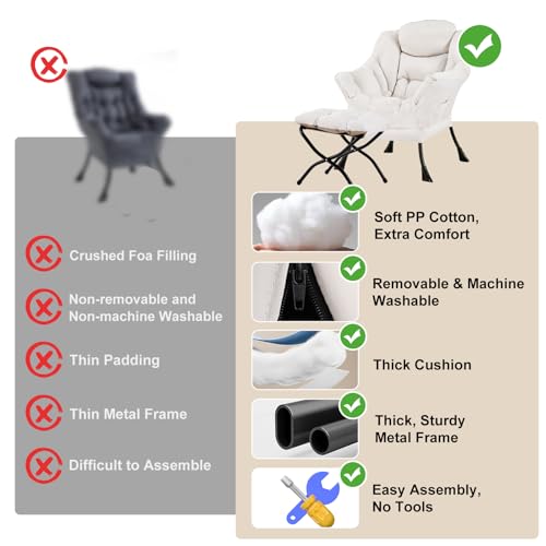 Lazy Chair with Ottoman
