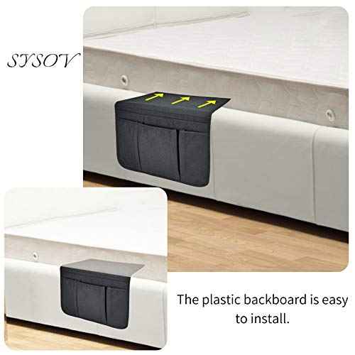 Bedside Caddy Remote Control Holder Storage Organizer
